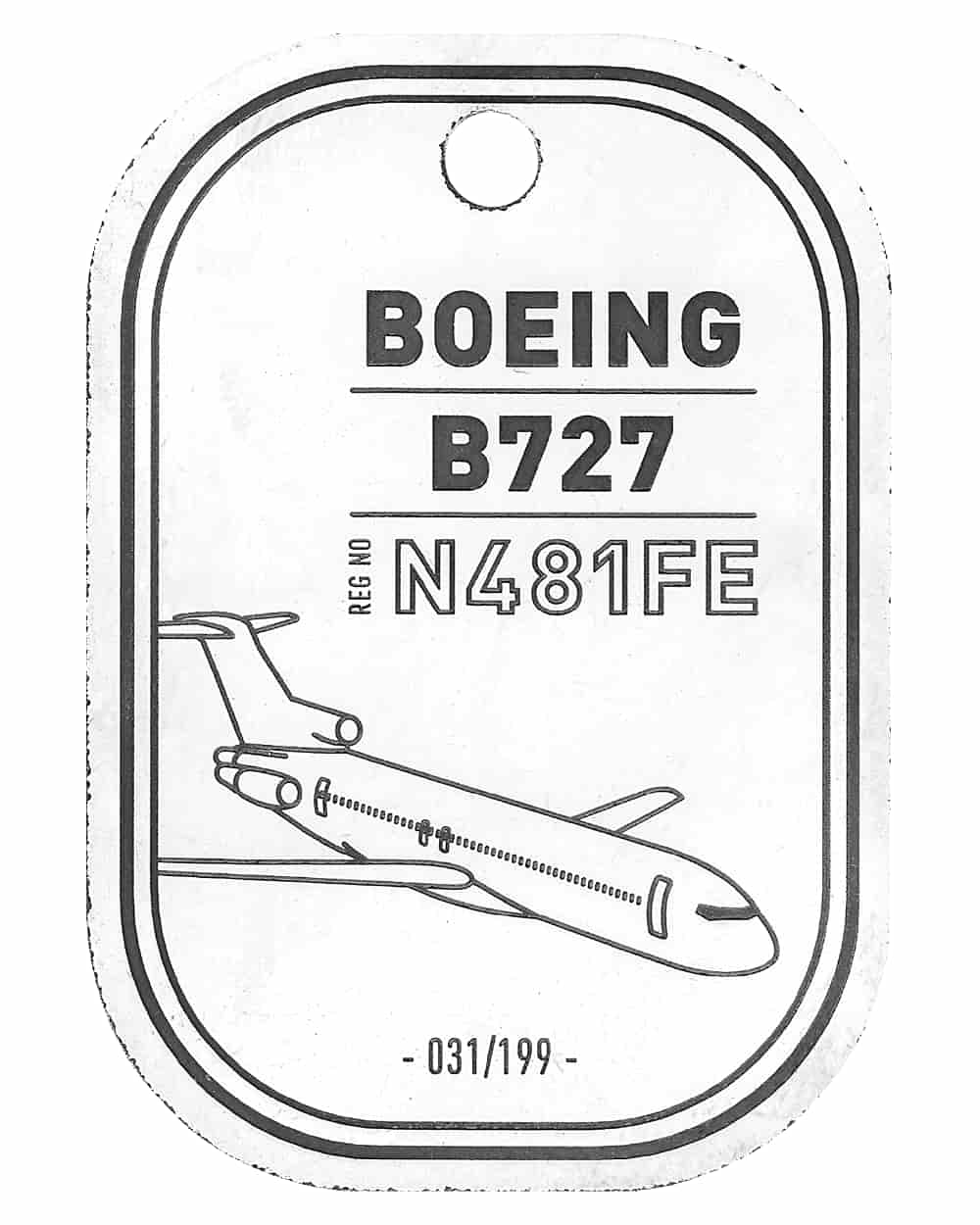 Boeing 727 - Fedex - White