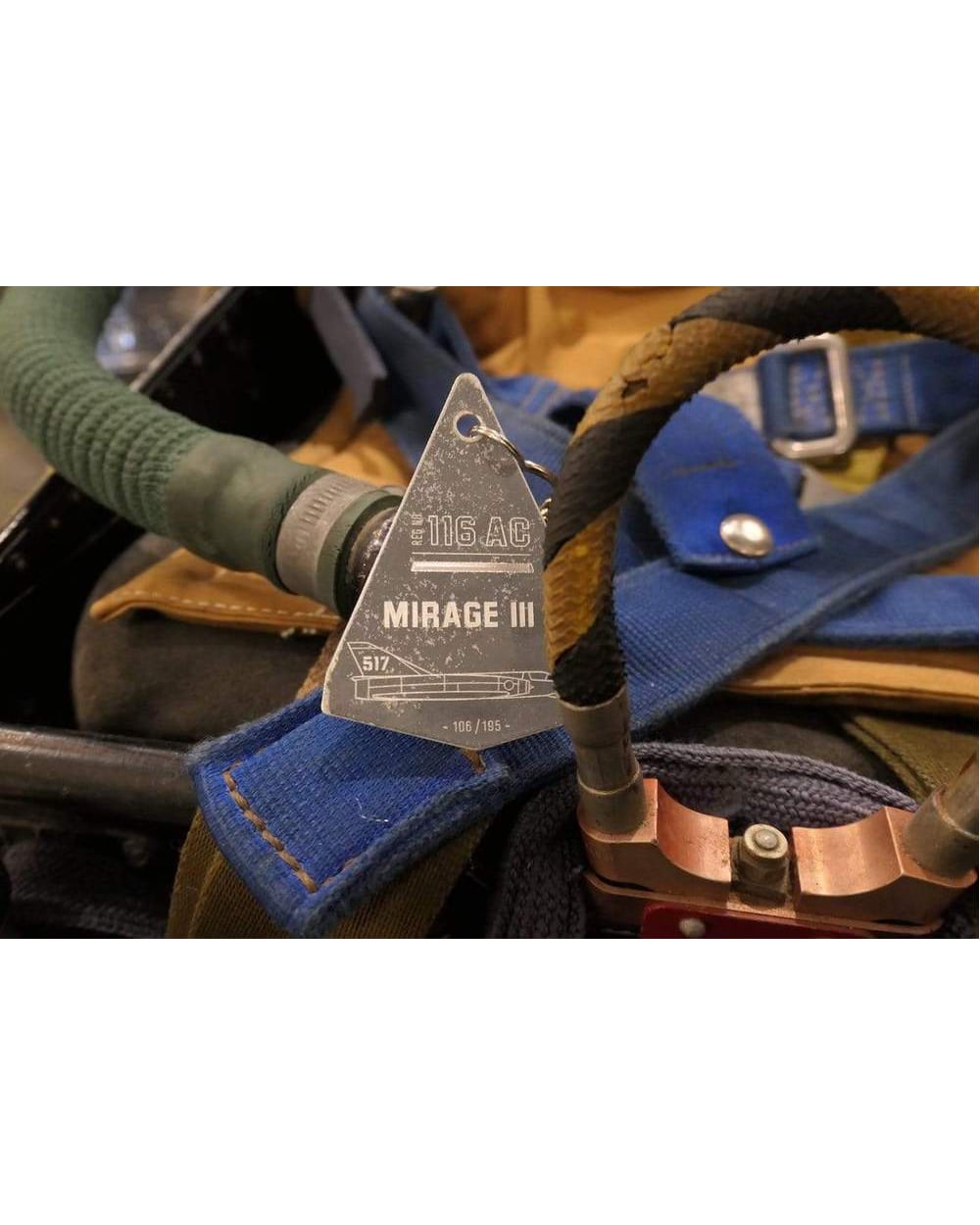 Mirage III Delta Engraved / Raw Grey - Raw Aluminum