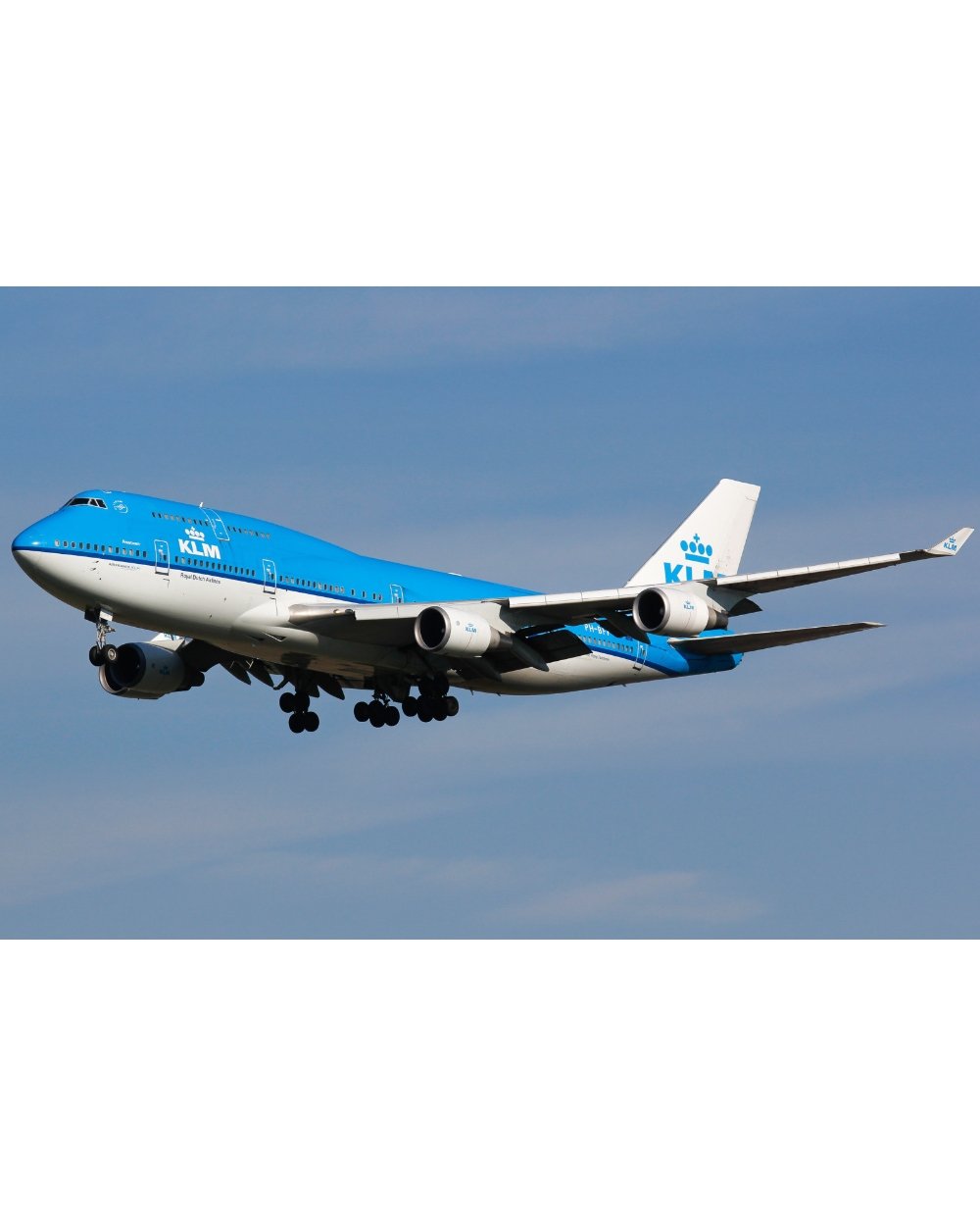 Boeing 747 - KLM - Blue & White