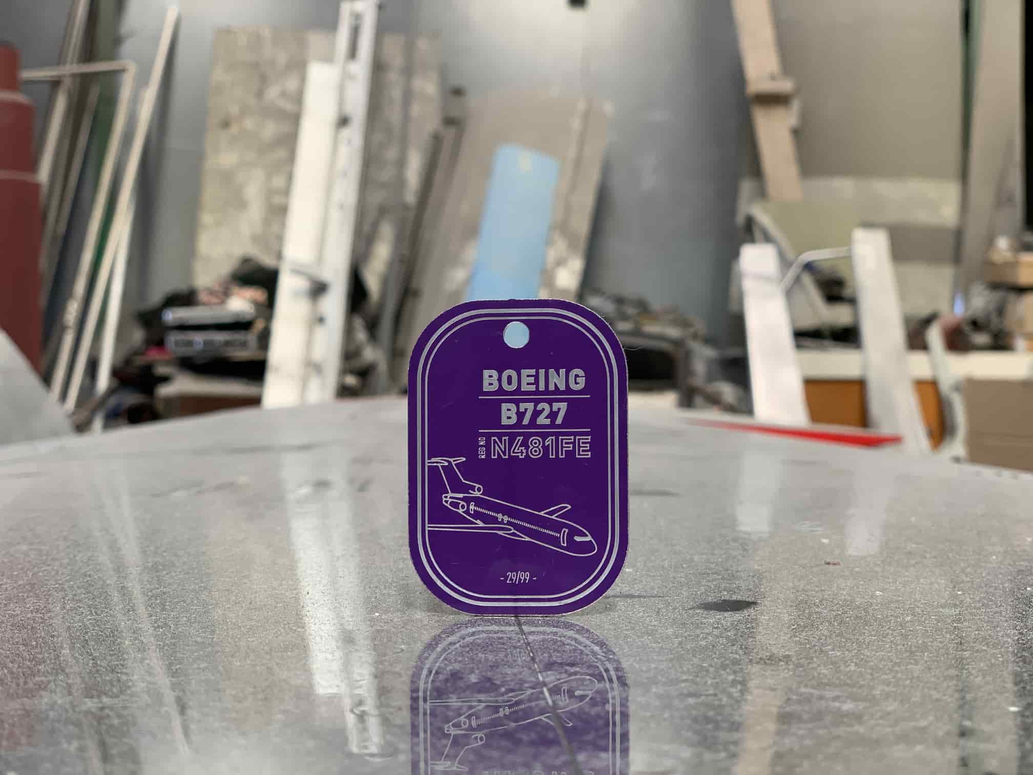 Boeing 727 - Fedex - Purple