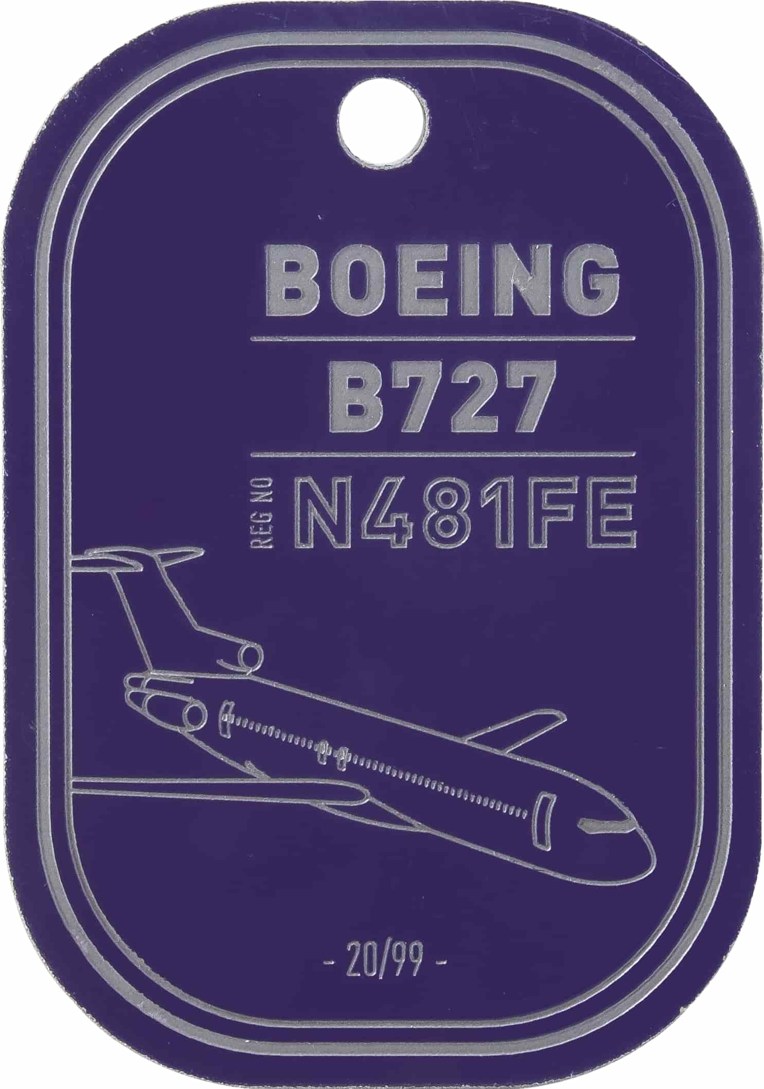 Boeing 727 - Fedex - Purple