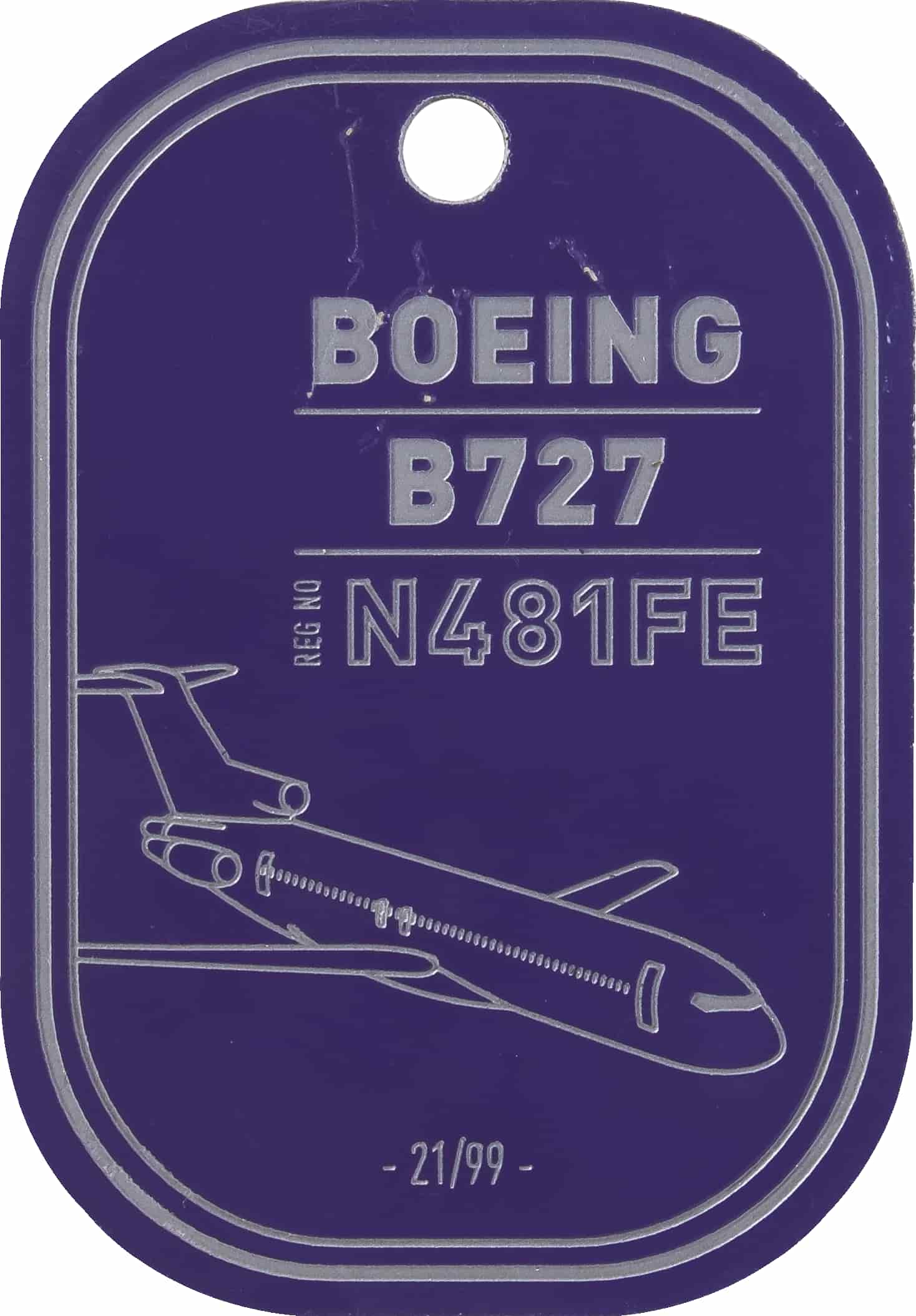 Boeing 727 - Fedex - Purple