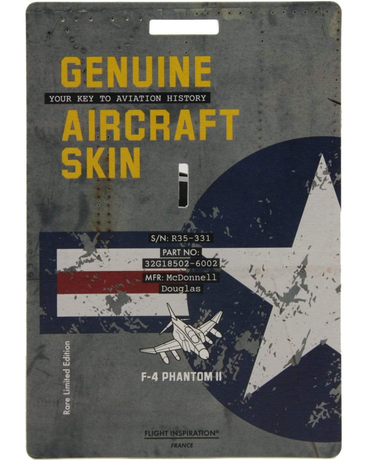 Blister solo recto pour Porte-Clé Aéro avion McDonnell Douglas F 4 Phantom II - Flight inspiration.com