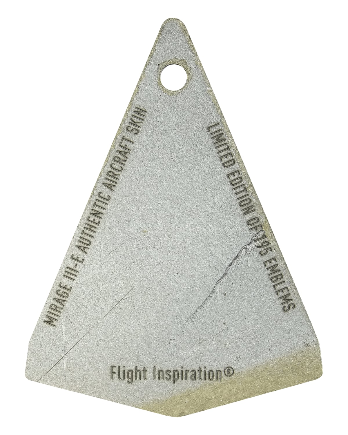 Mirage III Delta Engraved / Raw Grey - Raw Aluminum