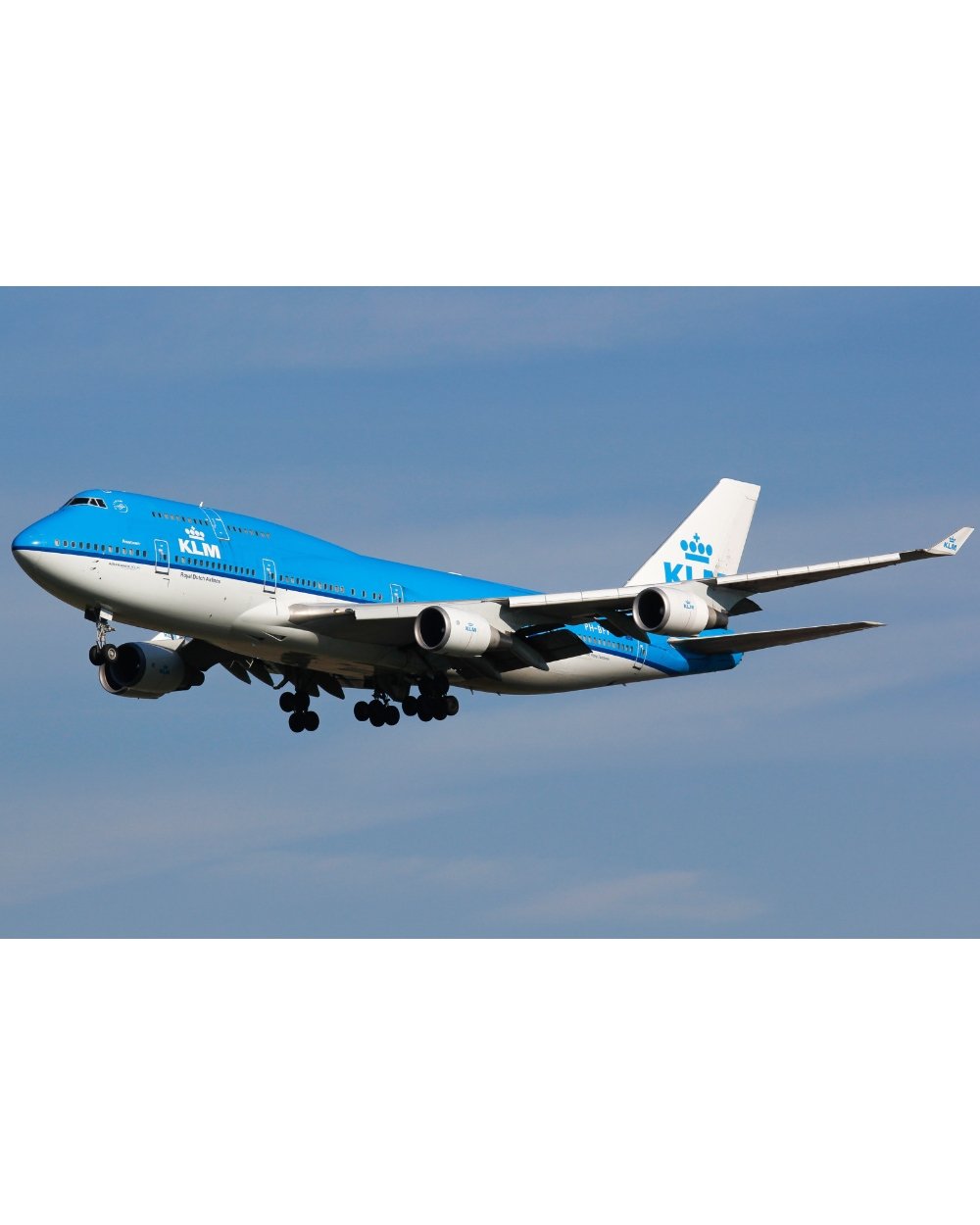 Boeing 747 - KLM - Blue & White