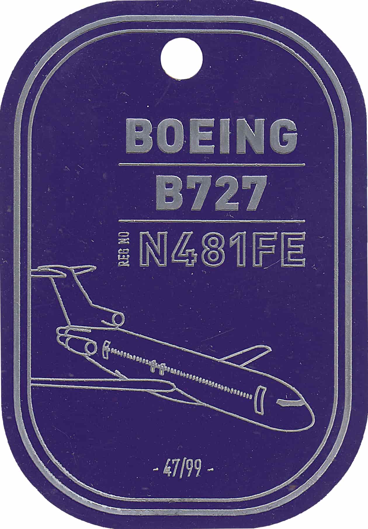 Boeing 727 - Fedex - Purple